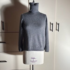 Elegant Charcoal Turtleneck Sweater